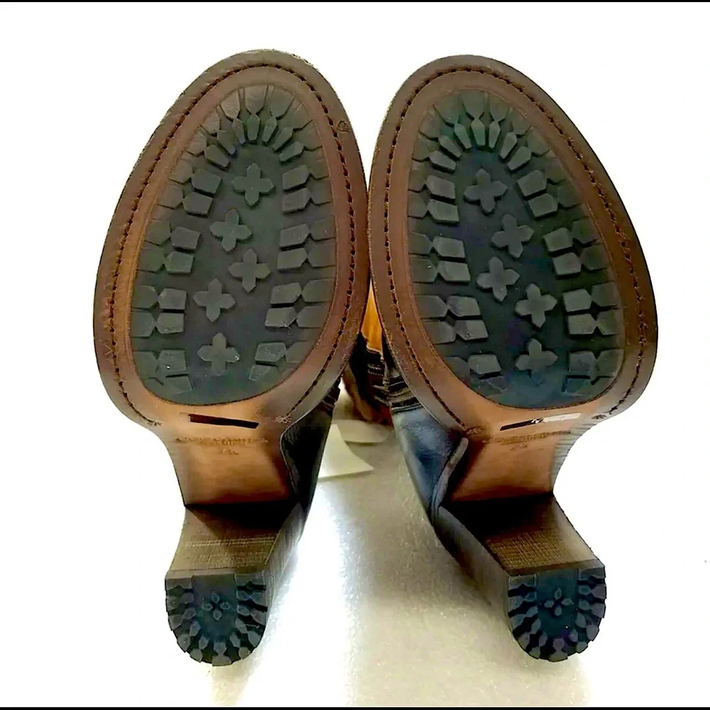 Sold!UGG Collection Brown Leather & Lamb Wool Aldabella High Heel Boots Size 7.5 - Picture 5 of 5